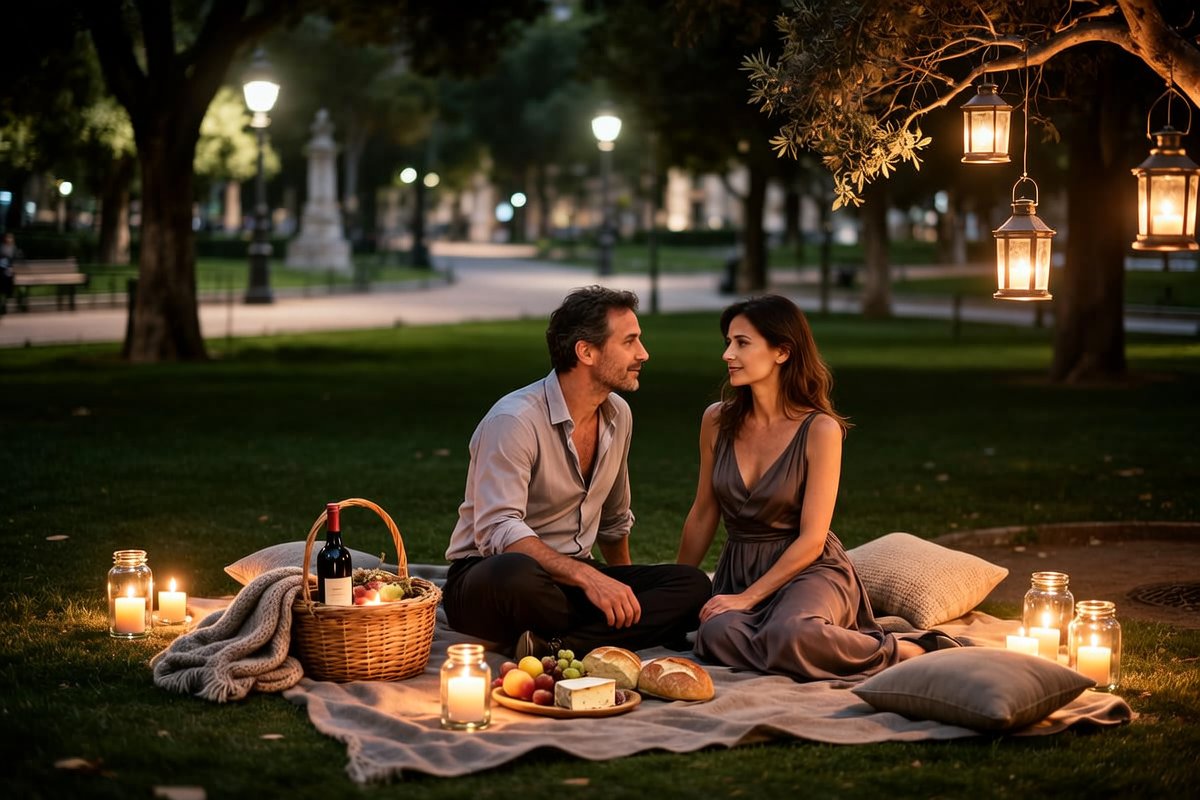 Cómo organizar un picnic nocturno y romántico en los parques permitidos de Barcelona